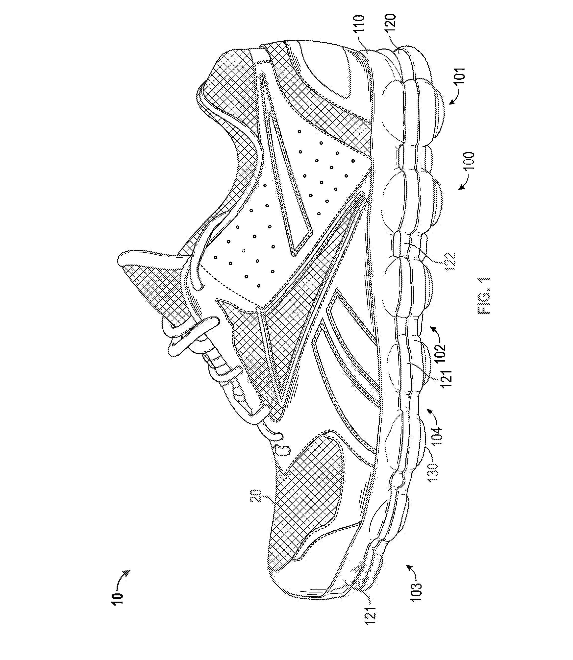 Sole and Article of Footwear Having a Pod Assembly