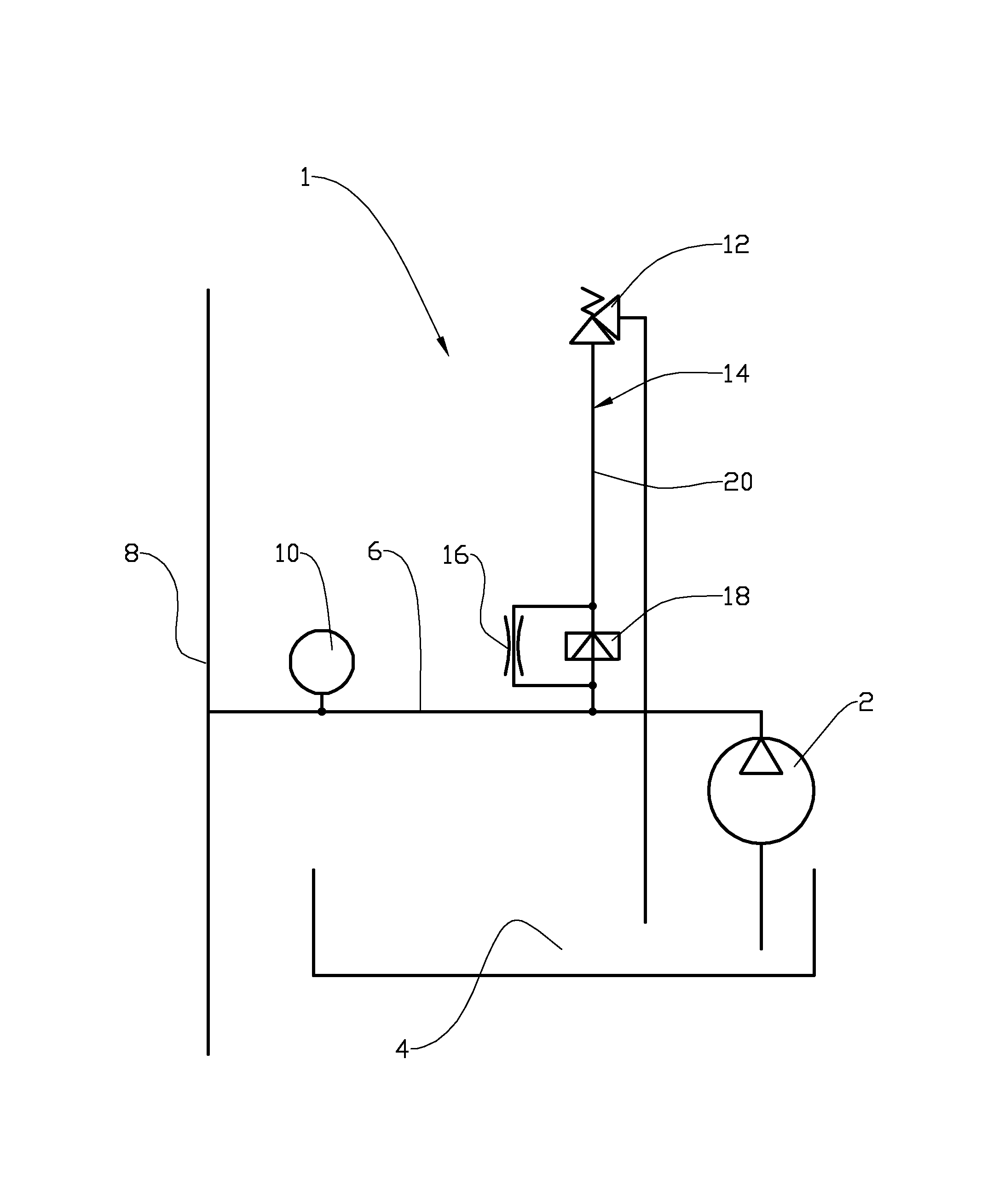 Method and device for preventing a mud relief valve from incorrect opening