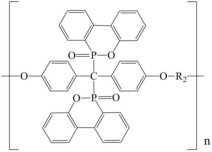 Preparation method for polyphosphoester fire retardant with dual-DOPO as branch chain