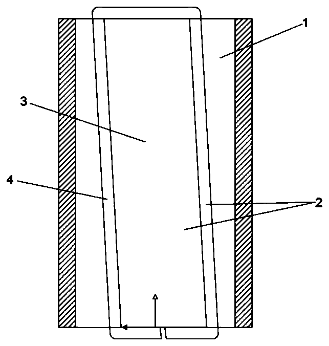 Oblique pole type crystallizer electromagnetic stirring device