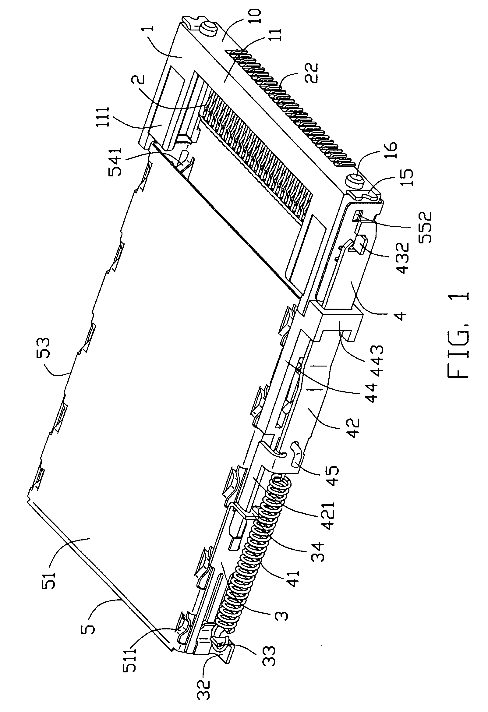 Electrical card connector