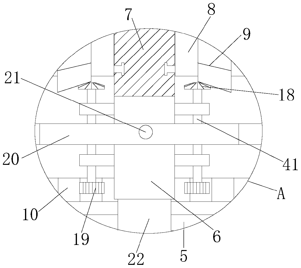 Grinding system of casting machine