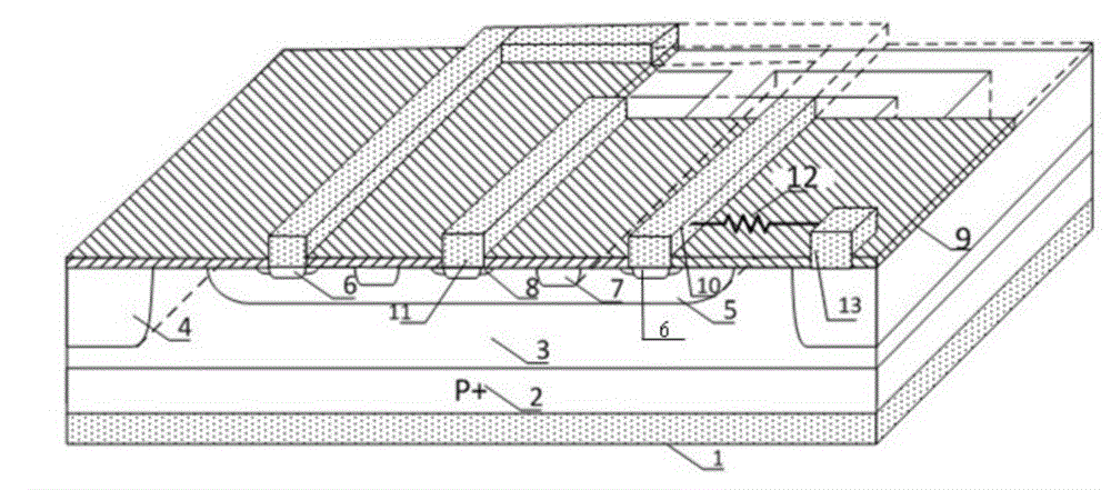 Three-terminal self-feedback linear galvanostat and manufacturing method thereof