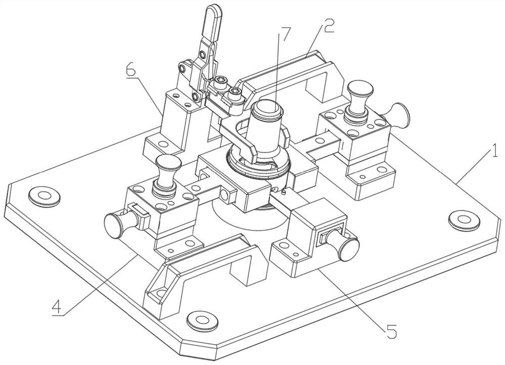 Automobile oil head pipe testing fixture and use method thereof