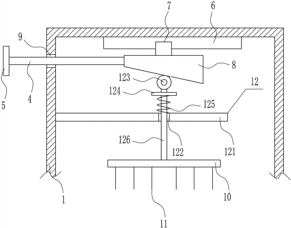 Fruit slicing device used for catering industry