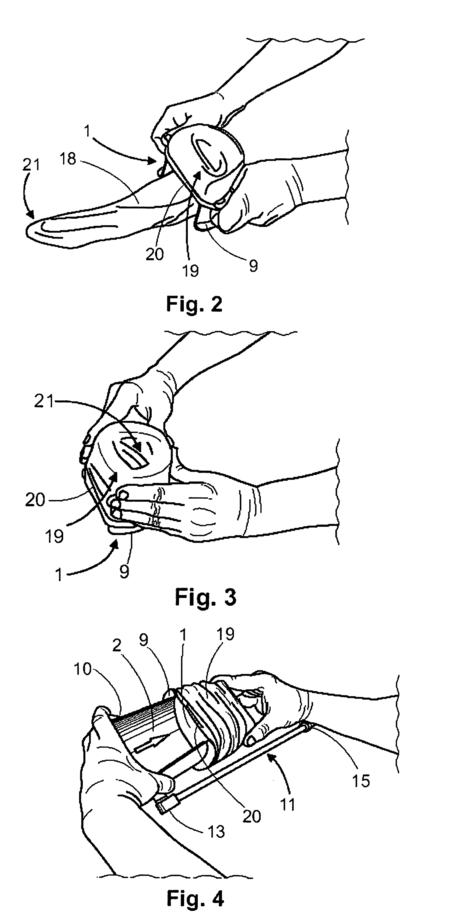 Self-help devie for handling socks, supporet stockings and stockings in general