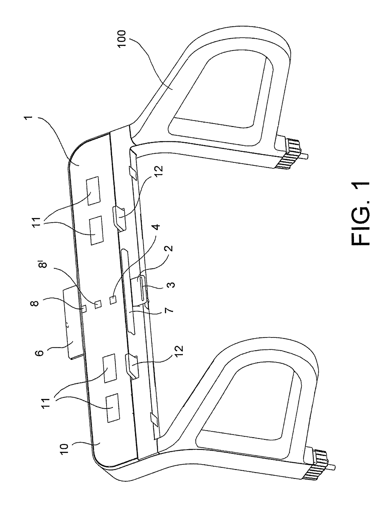 Control interface of an exercising machine suitable to assume operating modes