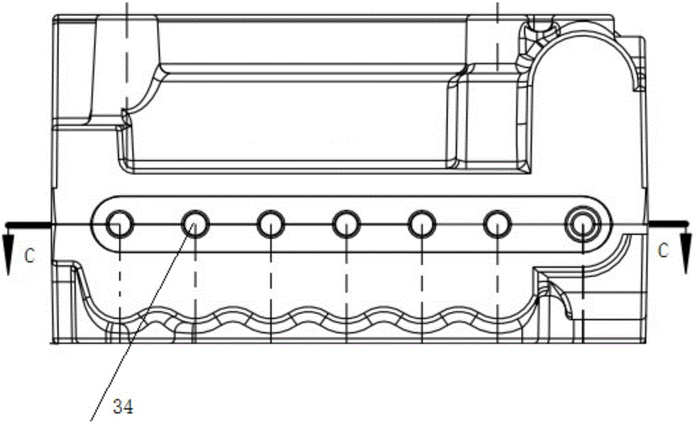 Large-duty loader hydraulic valve body casting