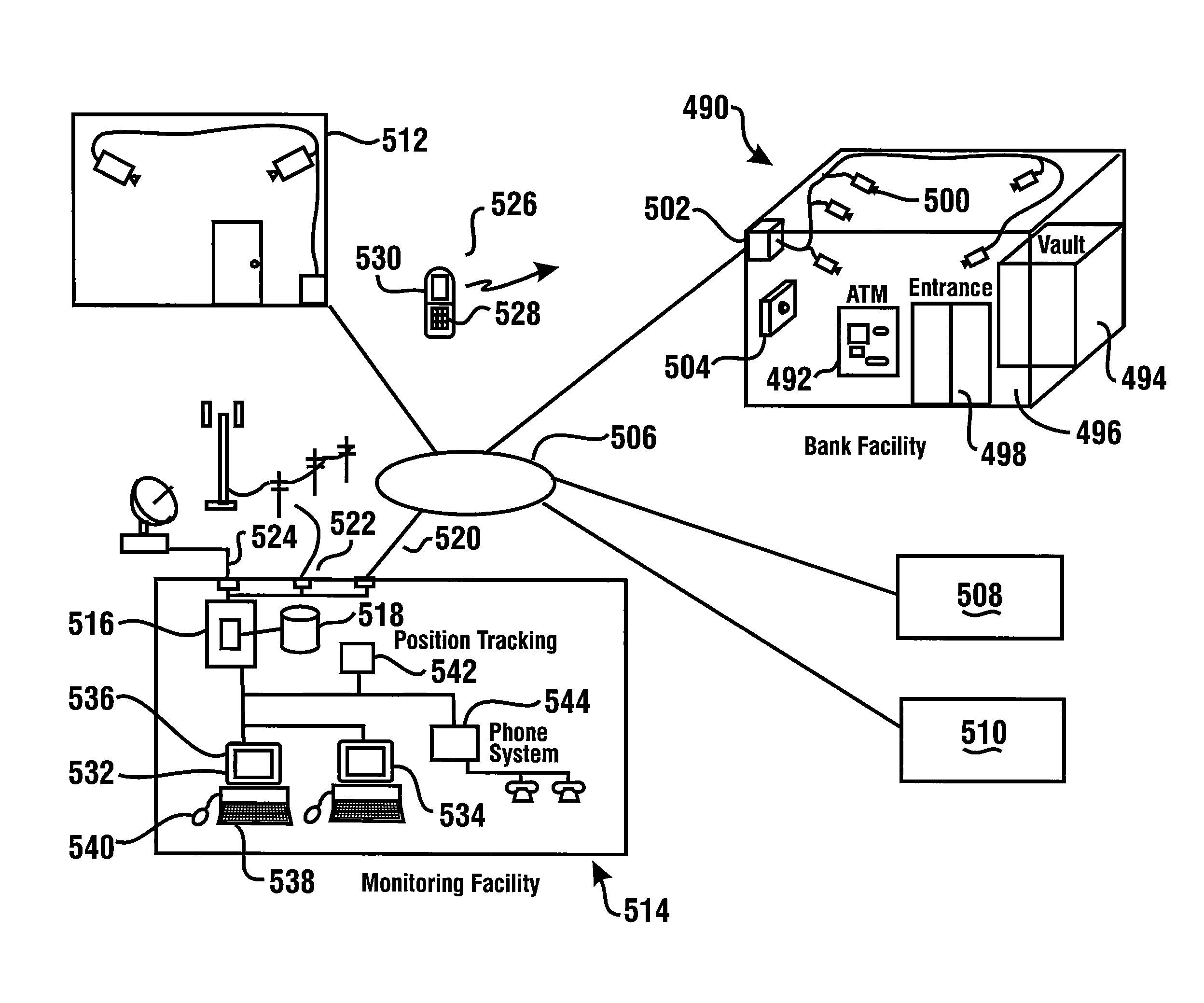 Automated banking machine system and monitoring method