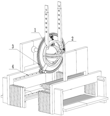 Cable bridge convenient for angle adjustment