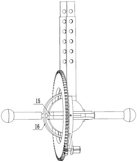 Cable bridge convenient for angle adjustment