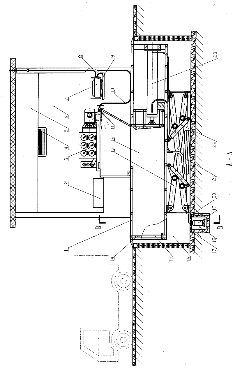 Energy-saving and environmentally-friendly complete equipment for garbage compaction transfer station