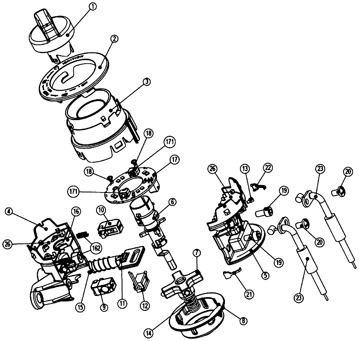 Electronic steering lock system with cable unlocking mechanism