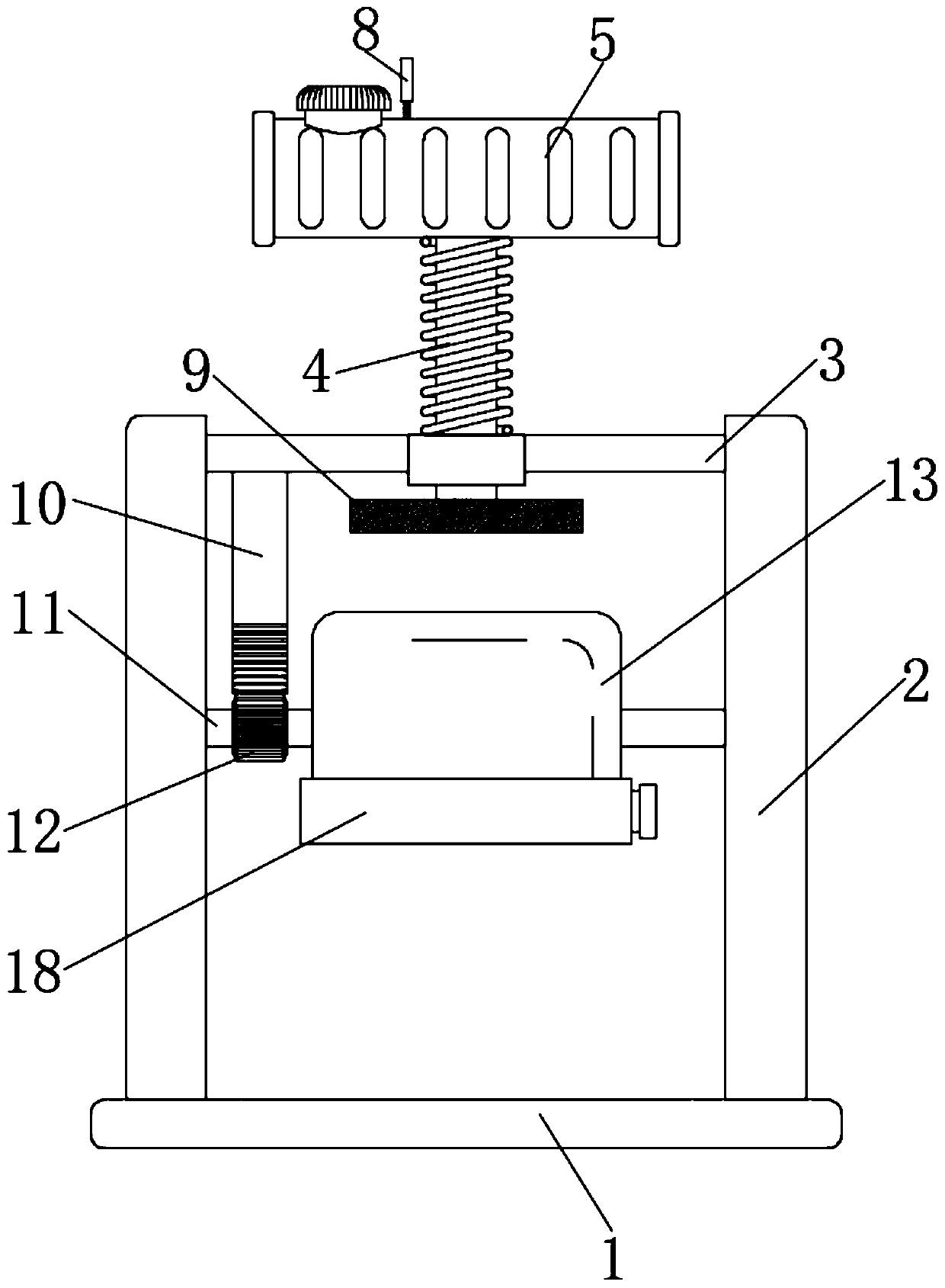 Moon cake preparation machine with replaceable pattern shapes and rapid demoulding