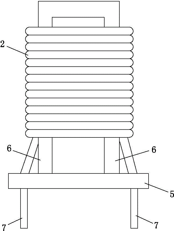 Amorphous magnetic ring inductor facilitating wire winding