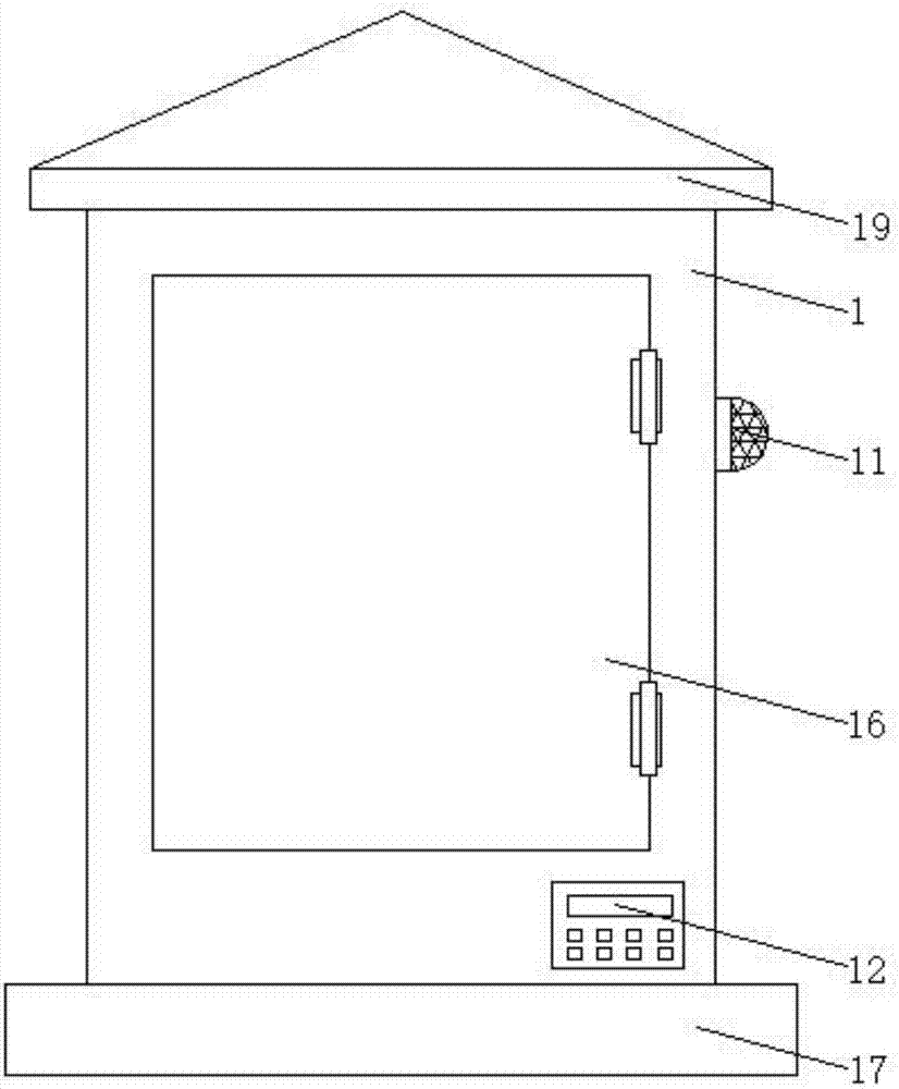 Safe electric power cabinet with alarming reminding function