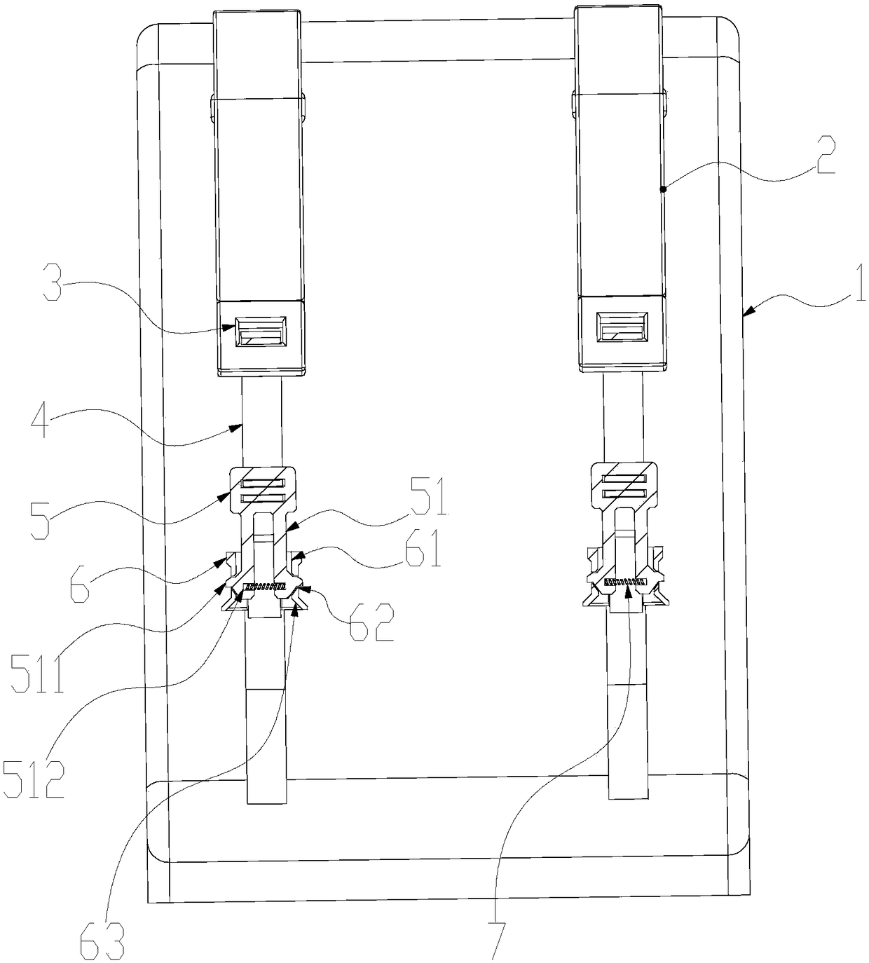 Lapped installation type anti-off school bag