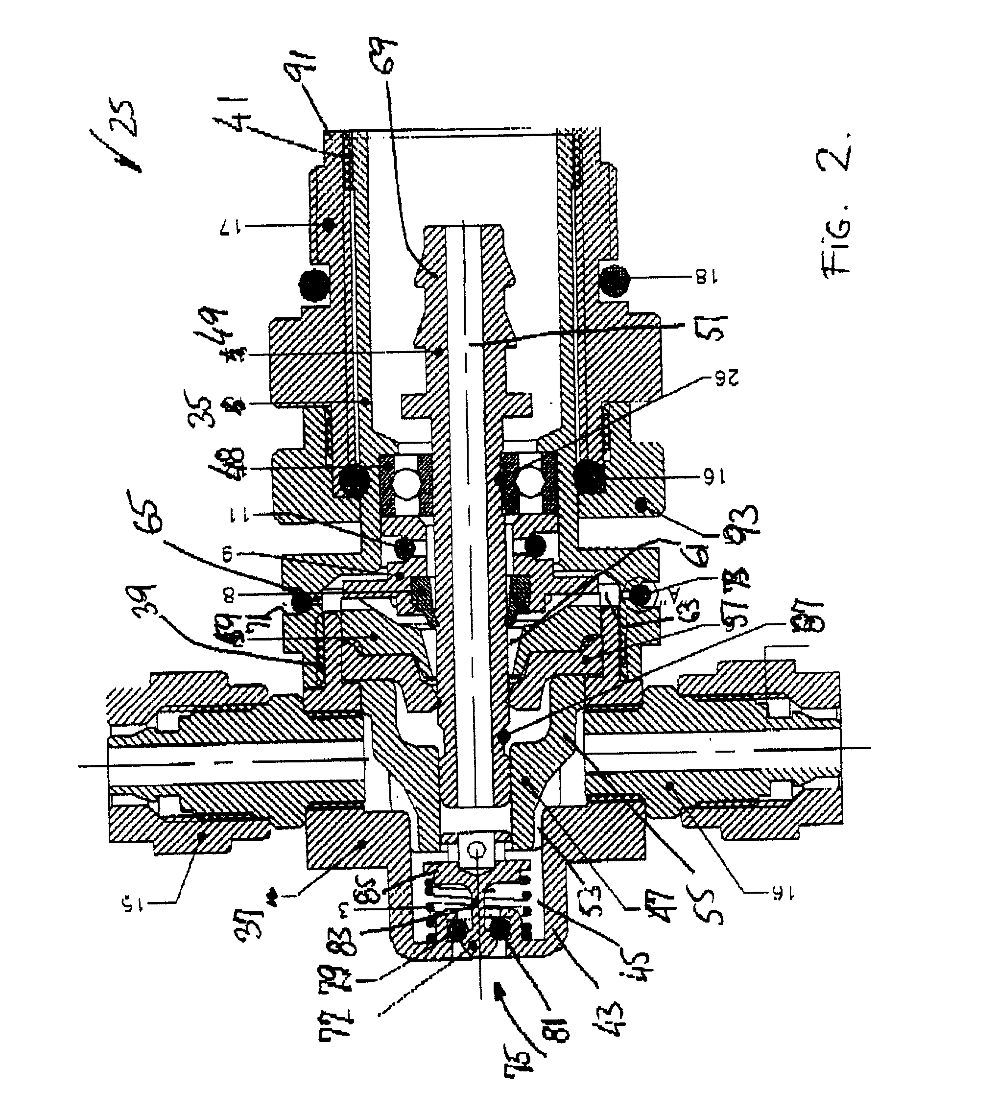 Pneumatic rotary wheel coupling with early wheel bearing wear warning