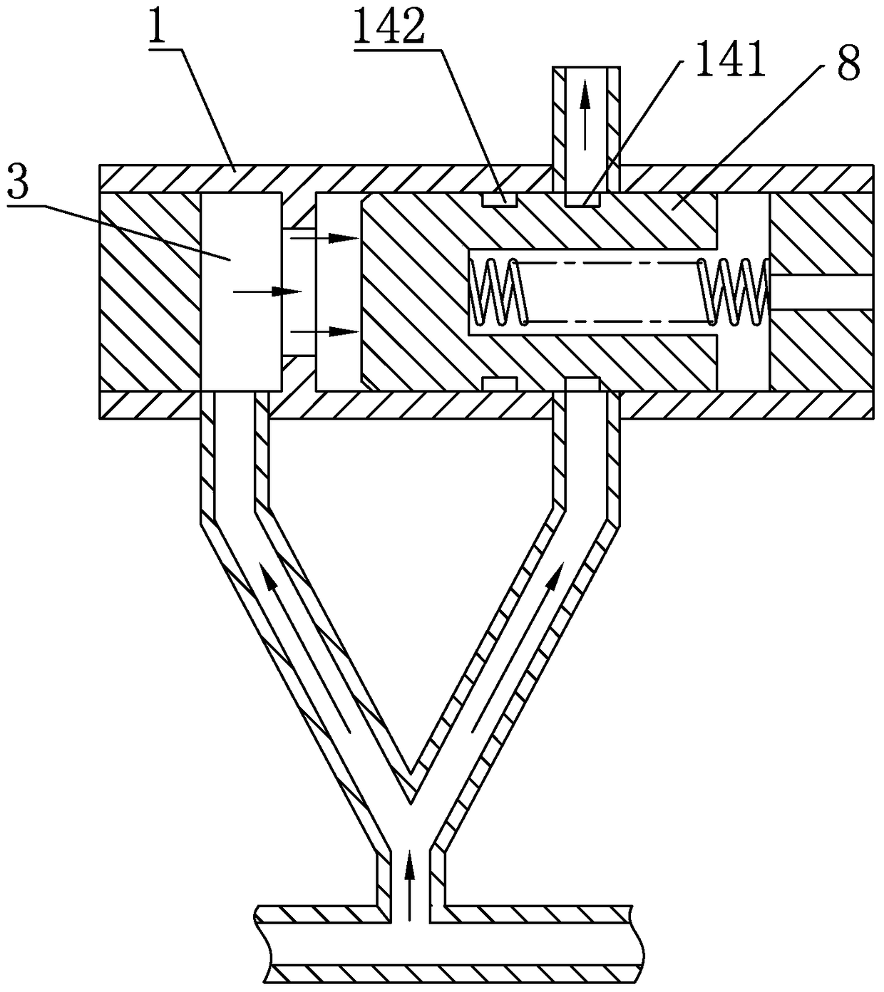 egr check valve and internal combustion engine and automobile using the valve