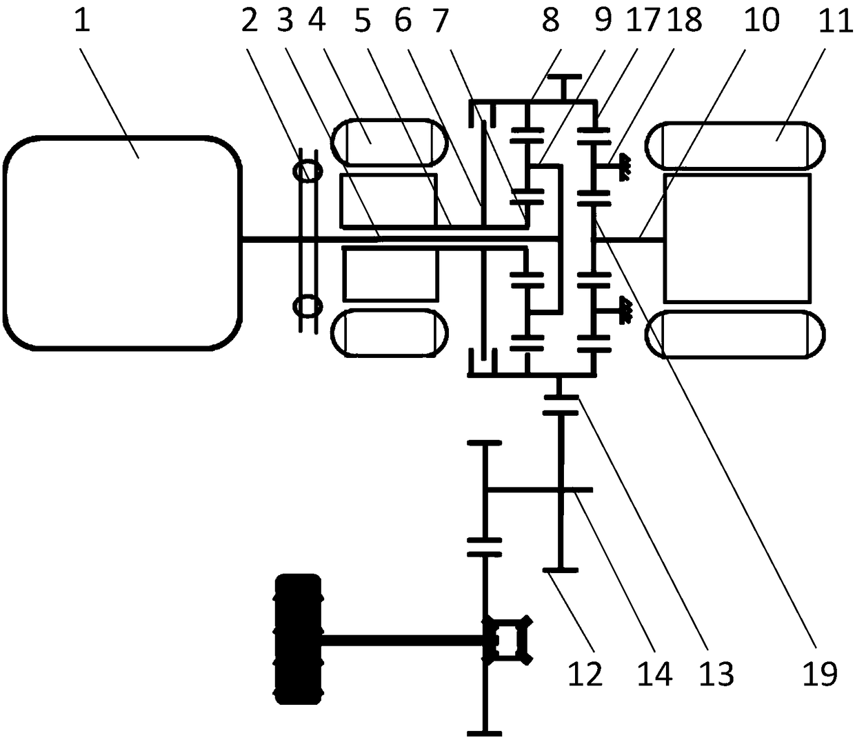 Hybrid power module for vehicle