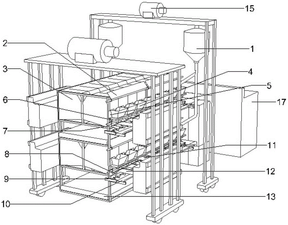 Automation system of information acquisition of individual parameters of laying hens