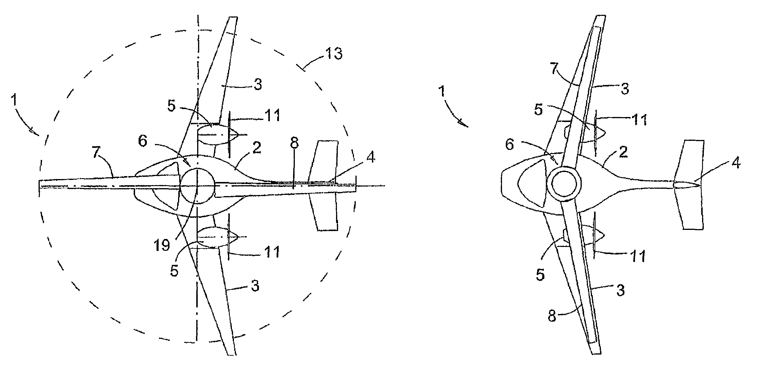 Convertible aircraft operating method