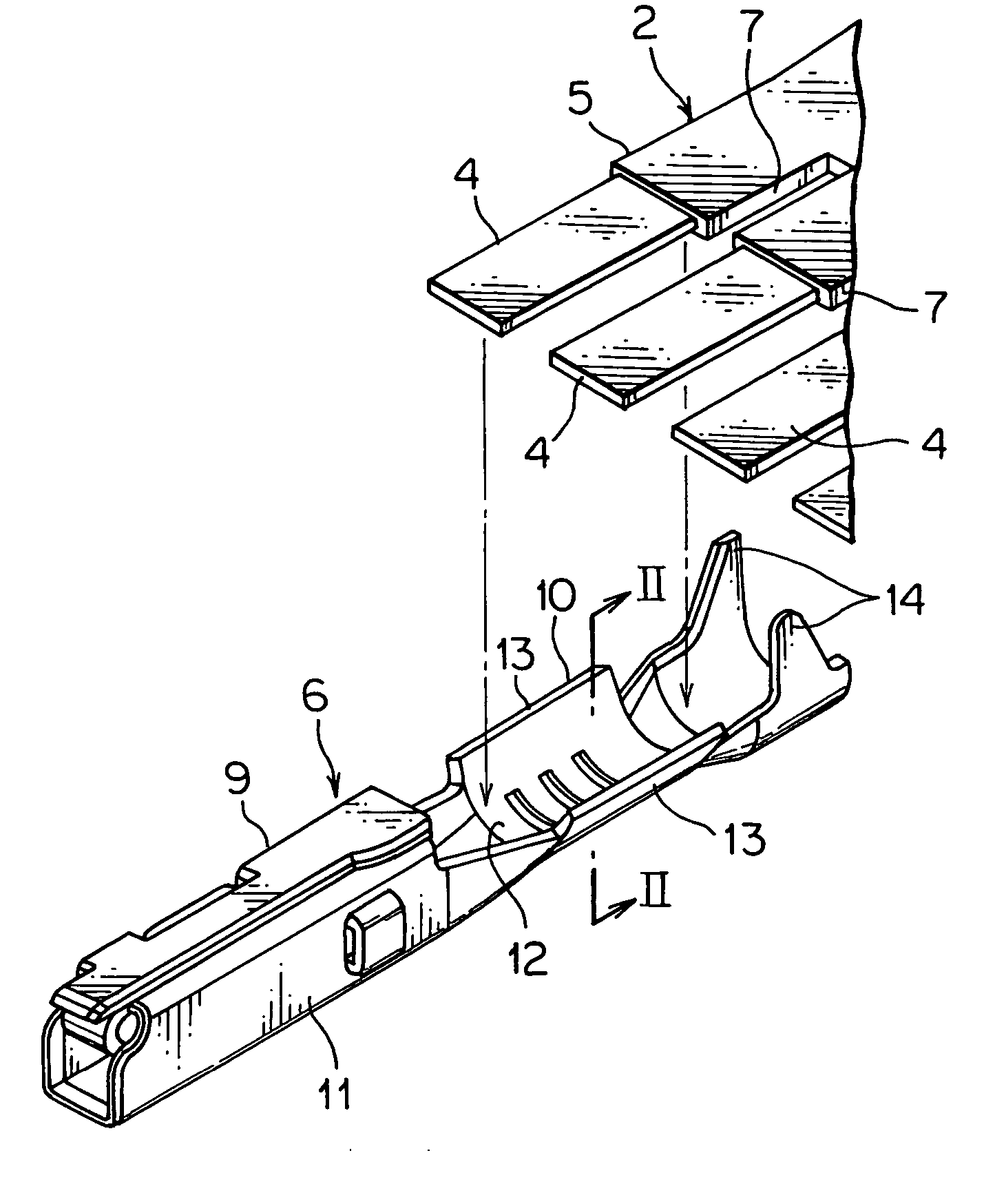 Crimping apparatus for terminal