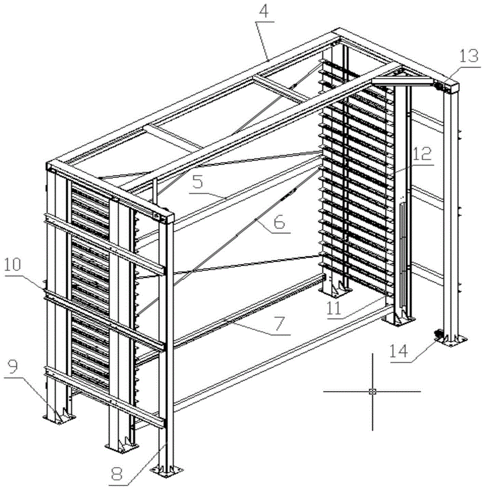 Standing warehouse for special specification items