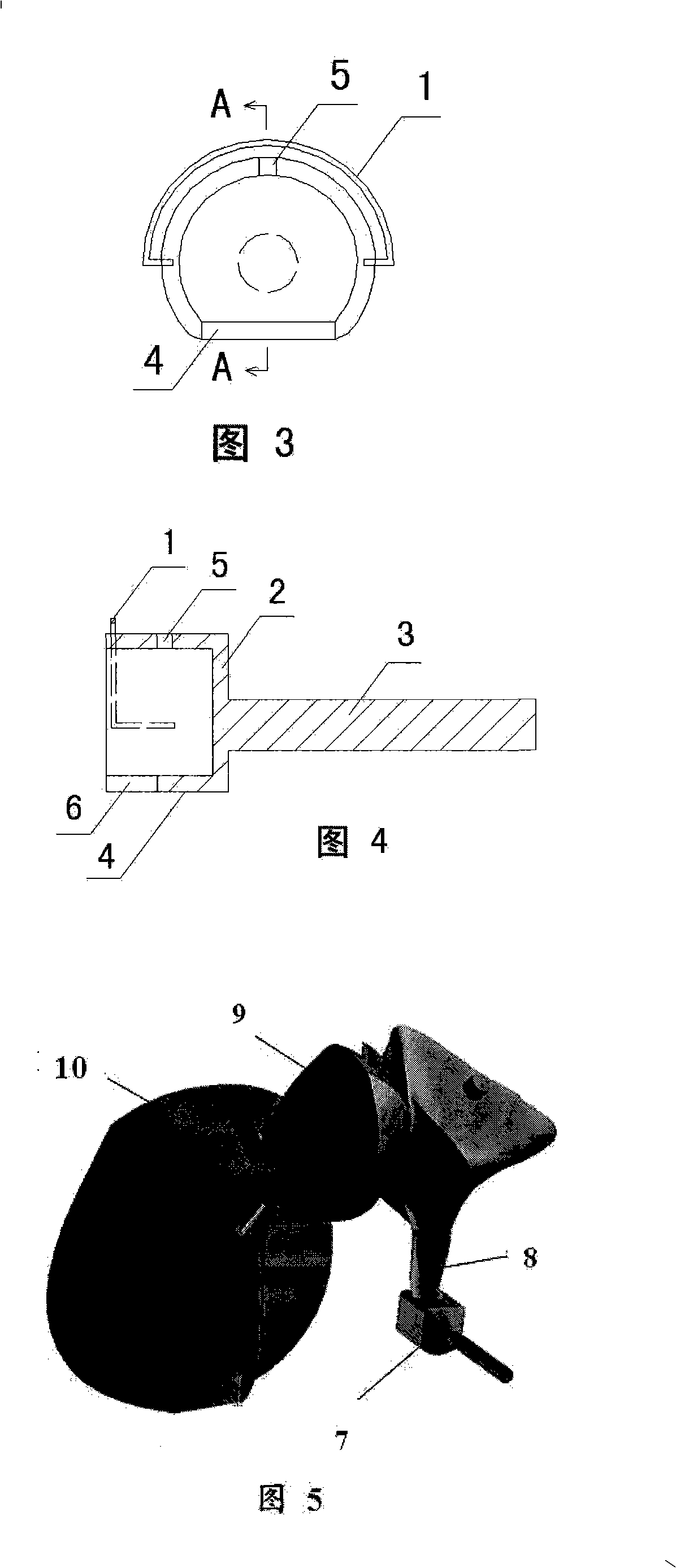 Sleeve type artificial stirrup bone and production technique thereof