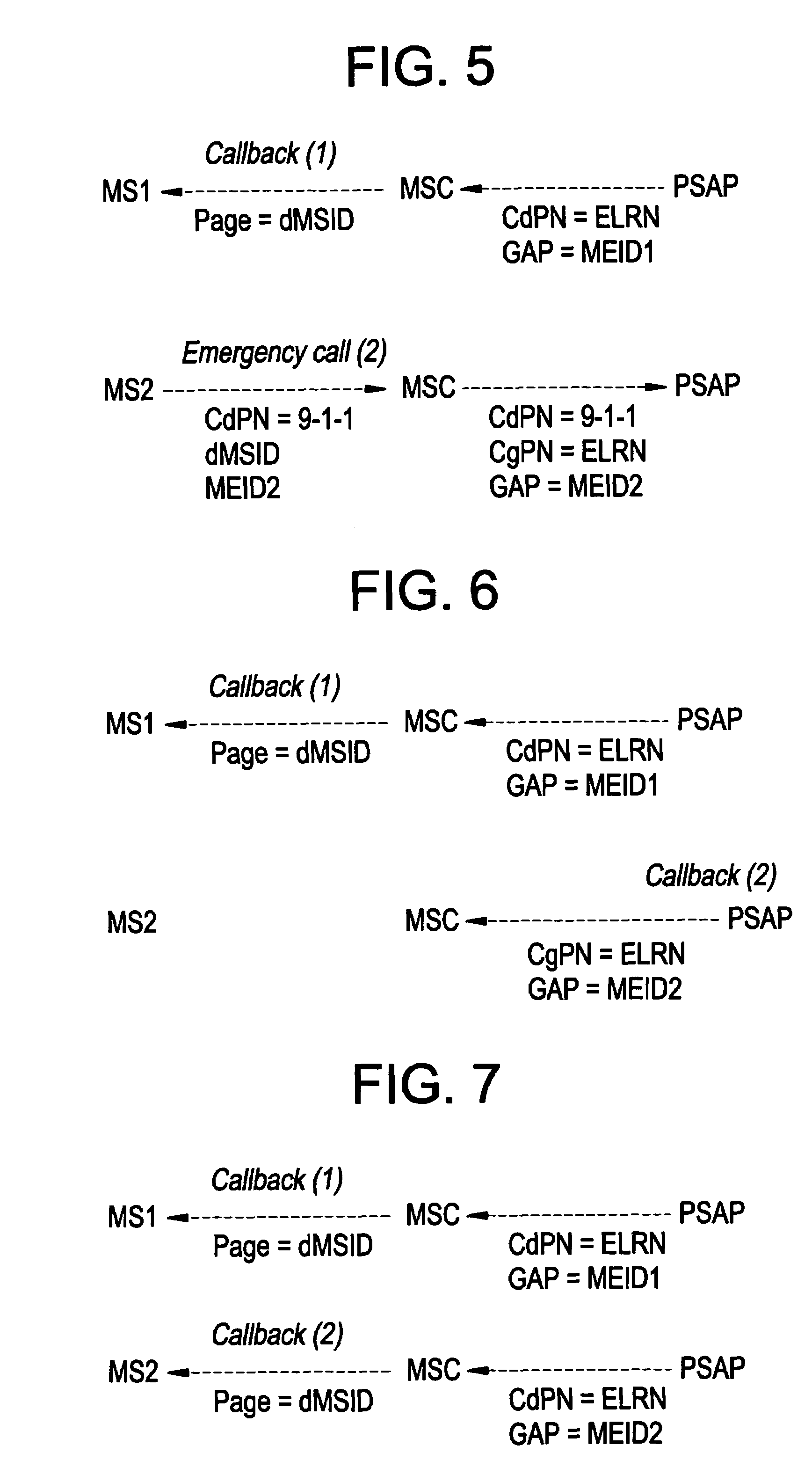 Emergency intersystem paging for emergency call back