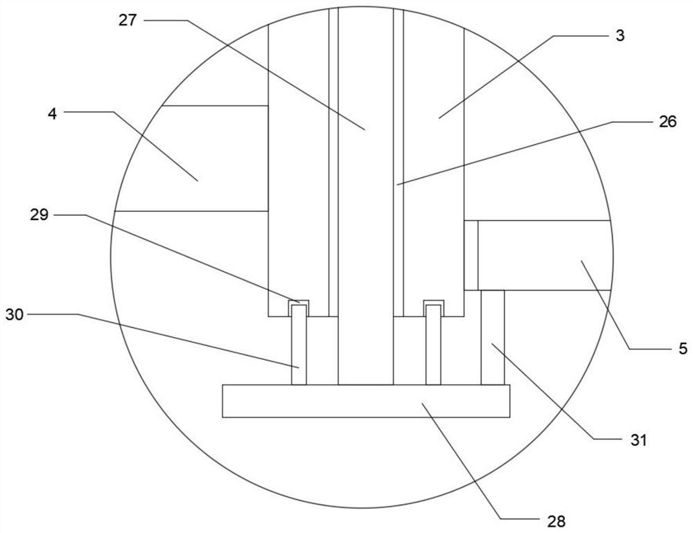 Metal powder storage structure of 3D printing mold