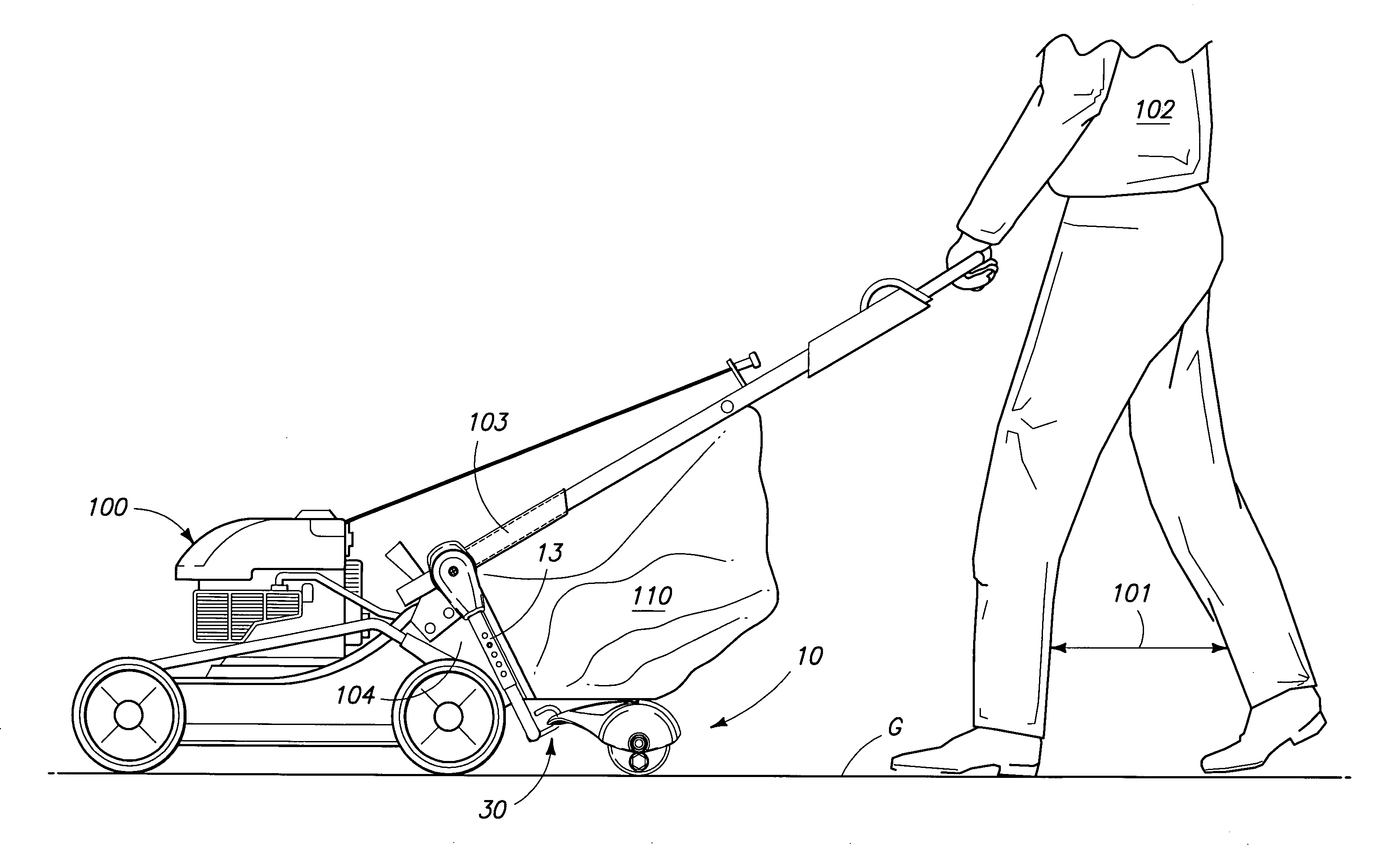 Lawn stripping assembly