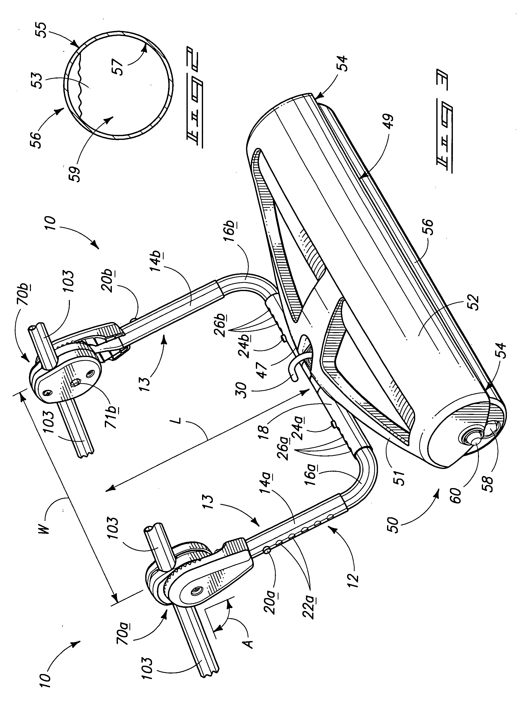 Lawn stripping assembly