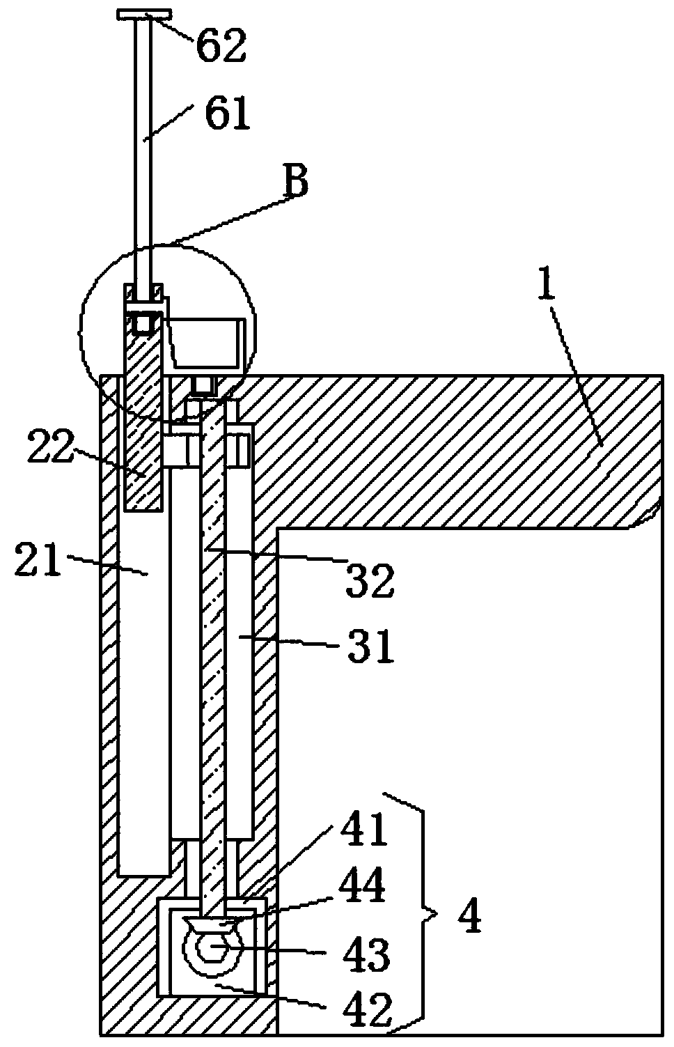 Experimental teaching desk with protective device