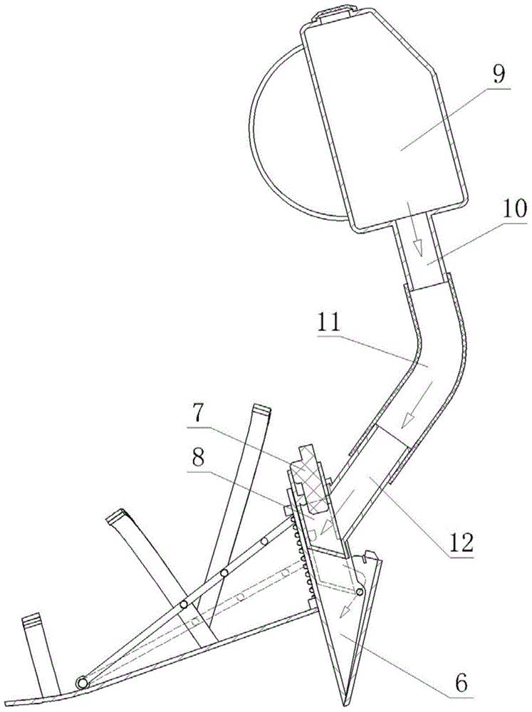 Foot step type crop topdressing shoes