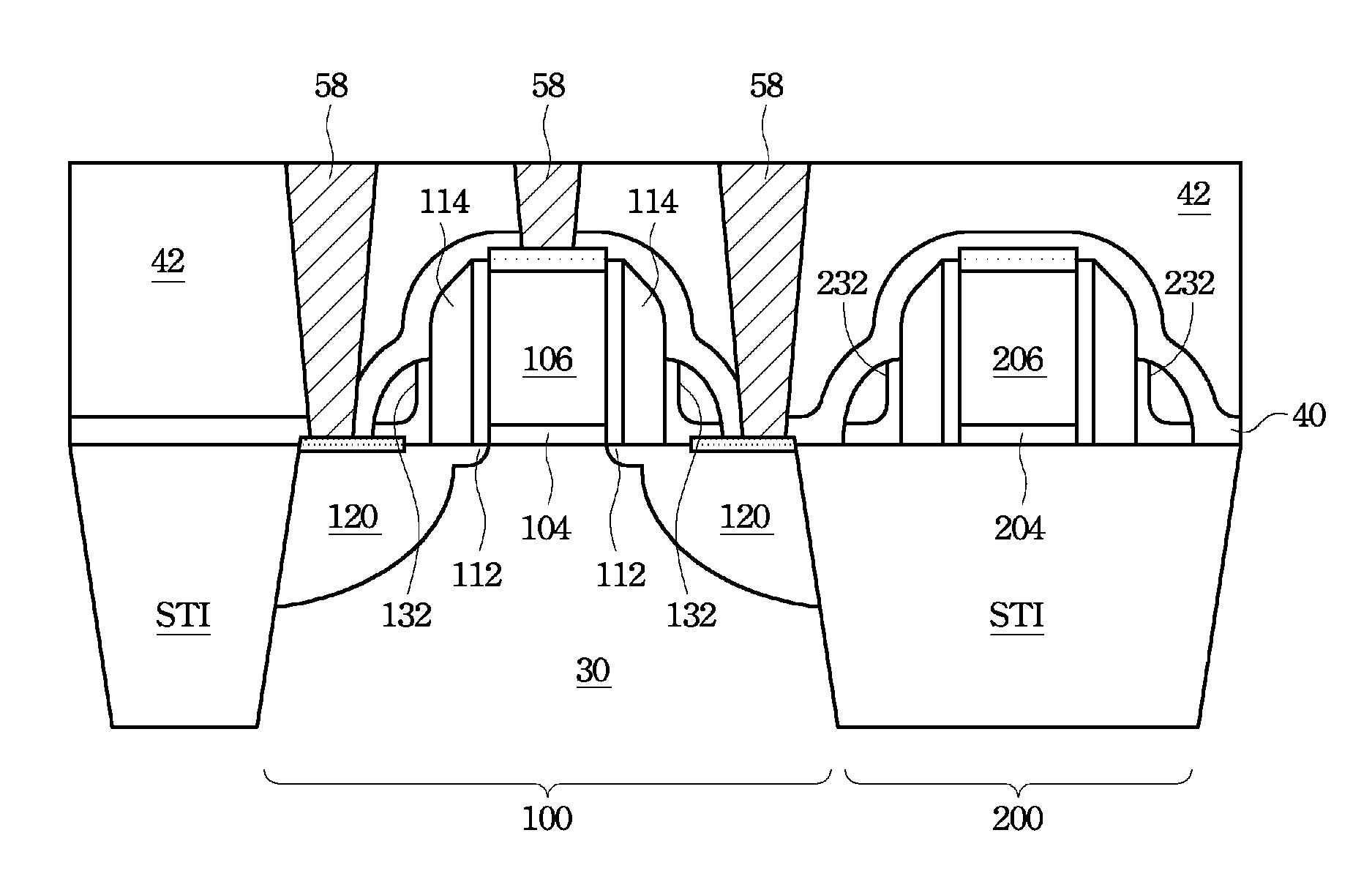 Spacer shape engineering for void-free gap-filling process