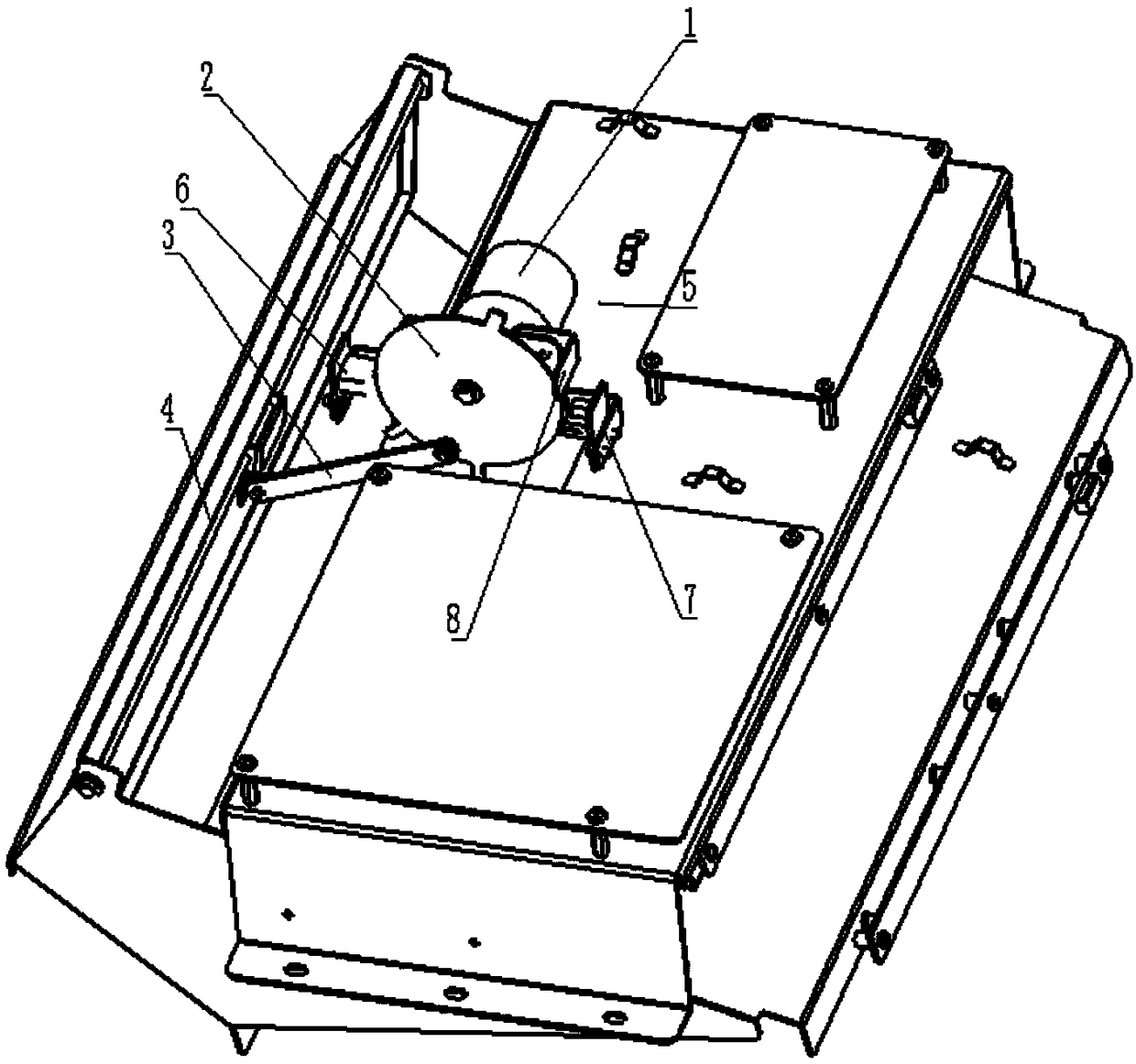 Automatic opening and closing mechanism of cabinet door