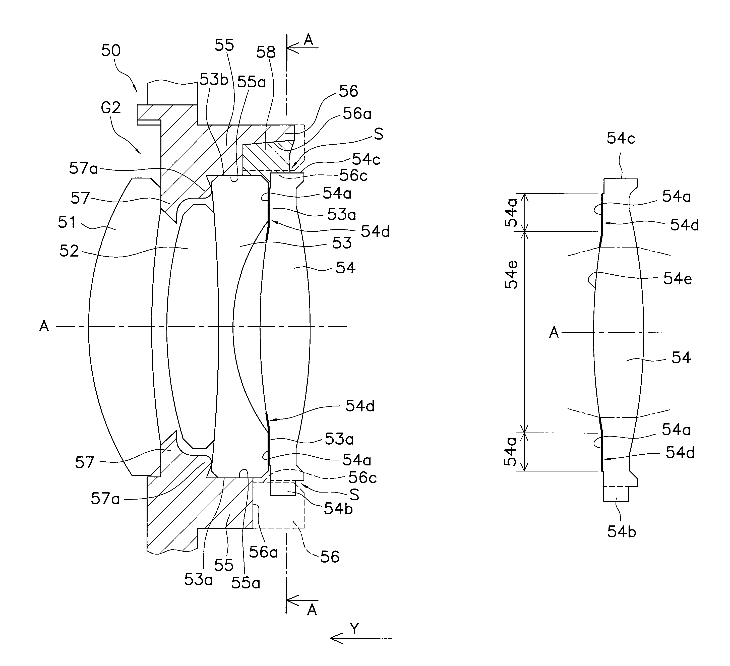 Optical part, lens barrel, and camera