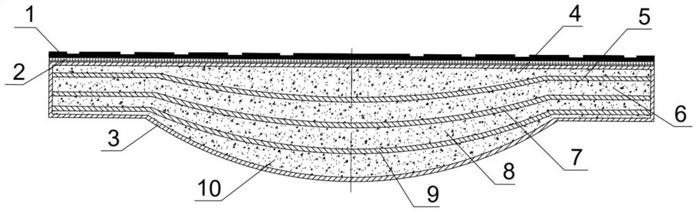 Multi-layer molded high-load-bearing municipal road well lid and manufacturing method thereof