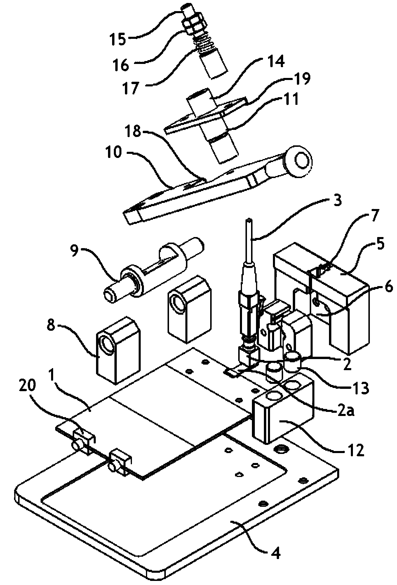 Optical module testing device