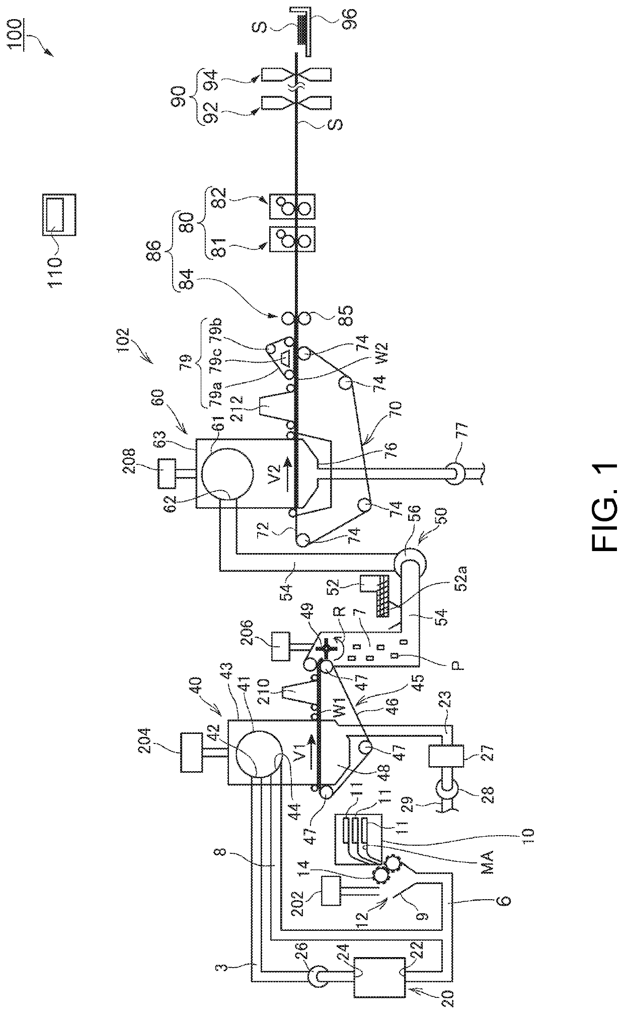 Sheet manufacturing apparatus, sheet manufacturing system, control method of a sheet manufacturing apparatus, and sheet manufacturing method