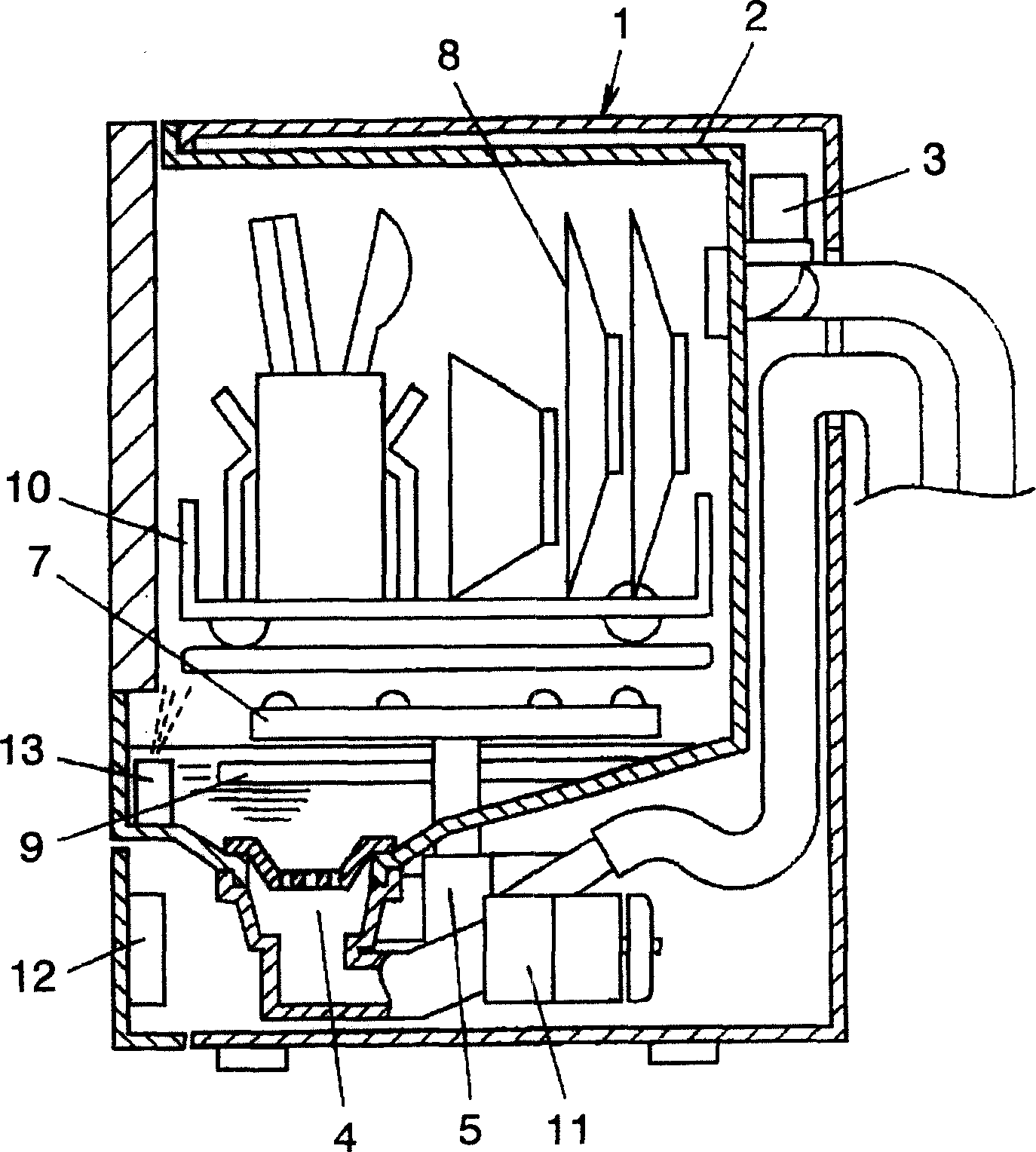 Mist generating device, and dishwasher and washing machine using same