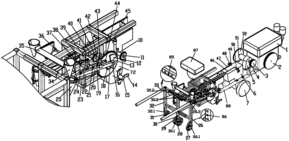 Little pepper double-row transplanter