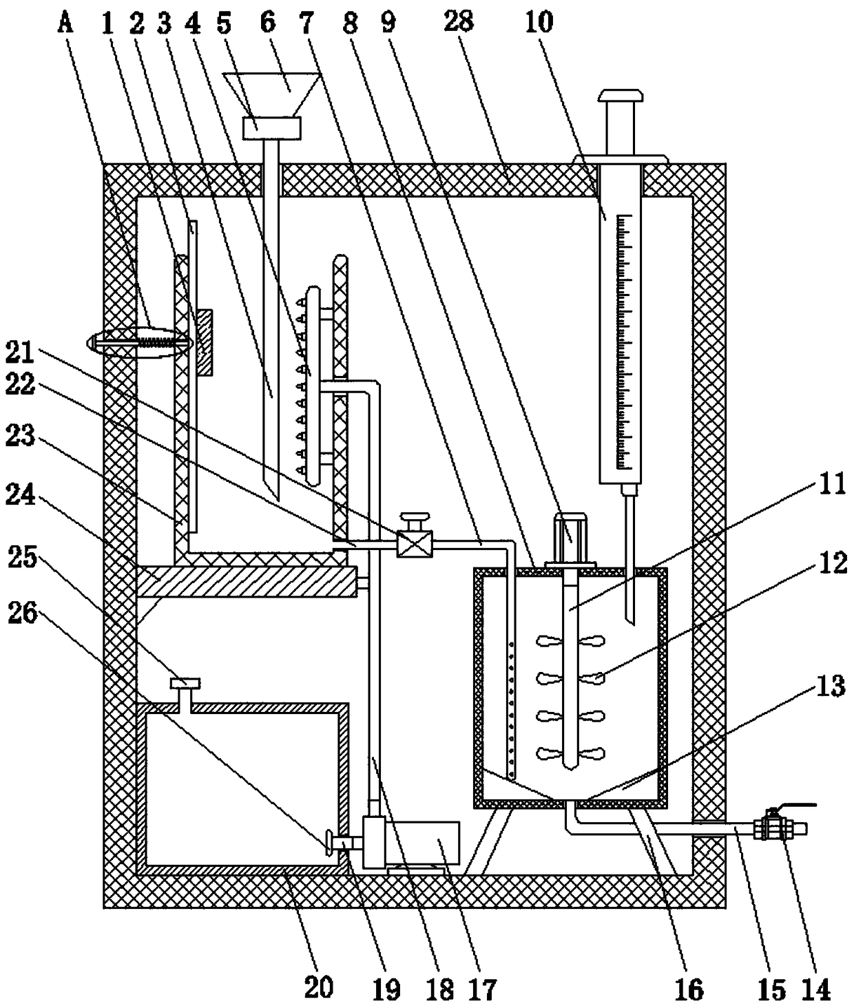 Urine glucose detection device for endocrinology department as well as application method