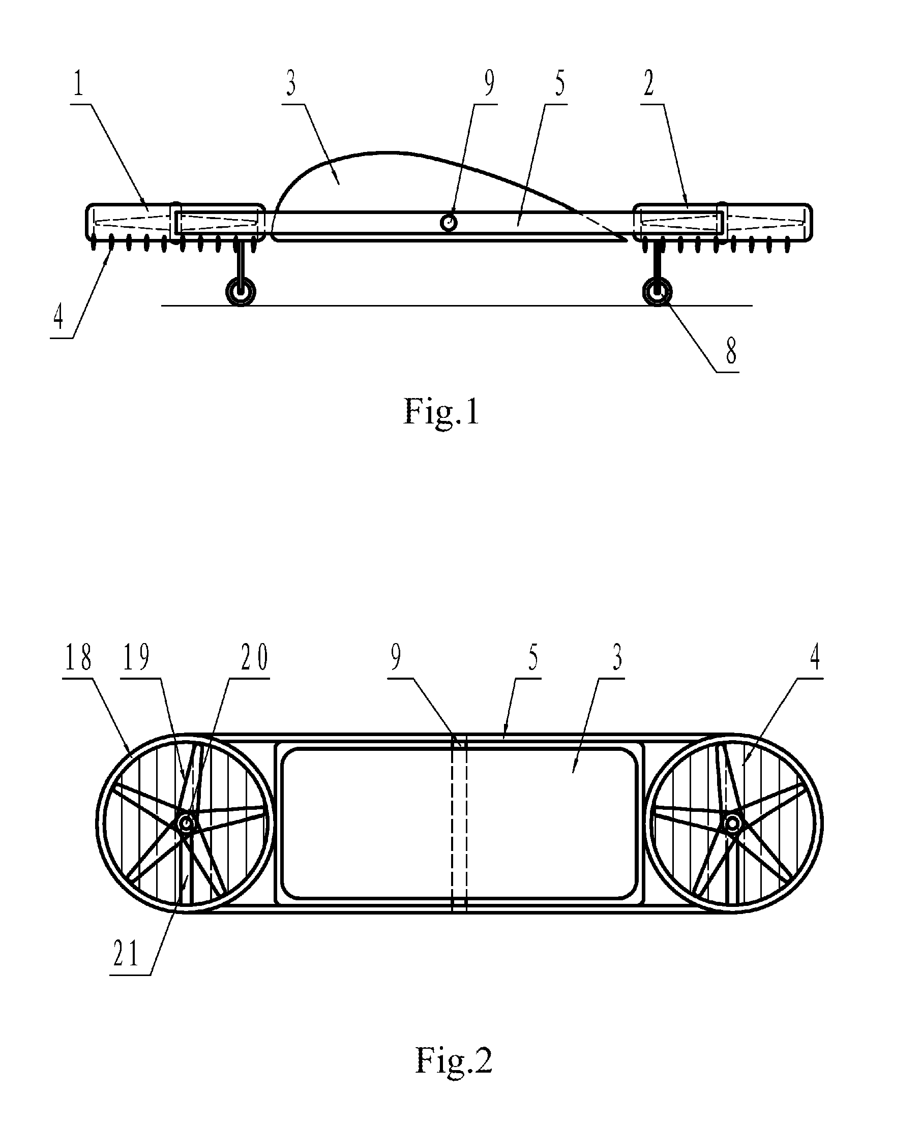 Vertical take-off and landing aircraft with tiltrotor power for use on land and in air