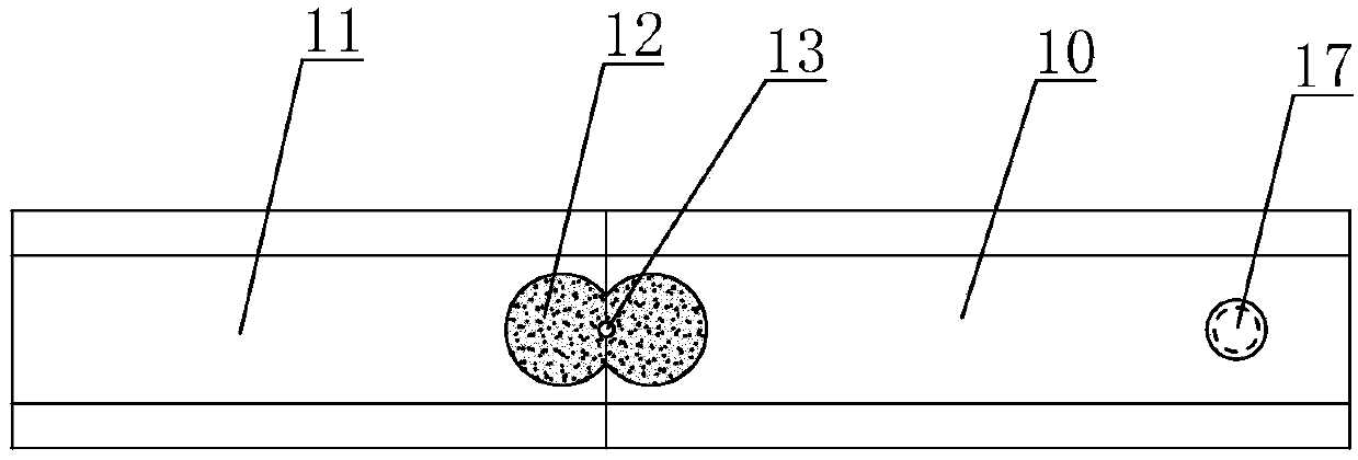 Nail making combined die for hobnail core of blind rivet