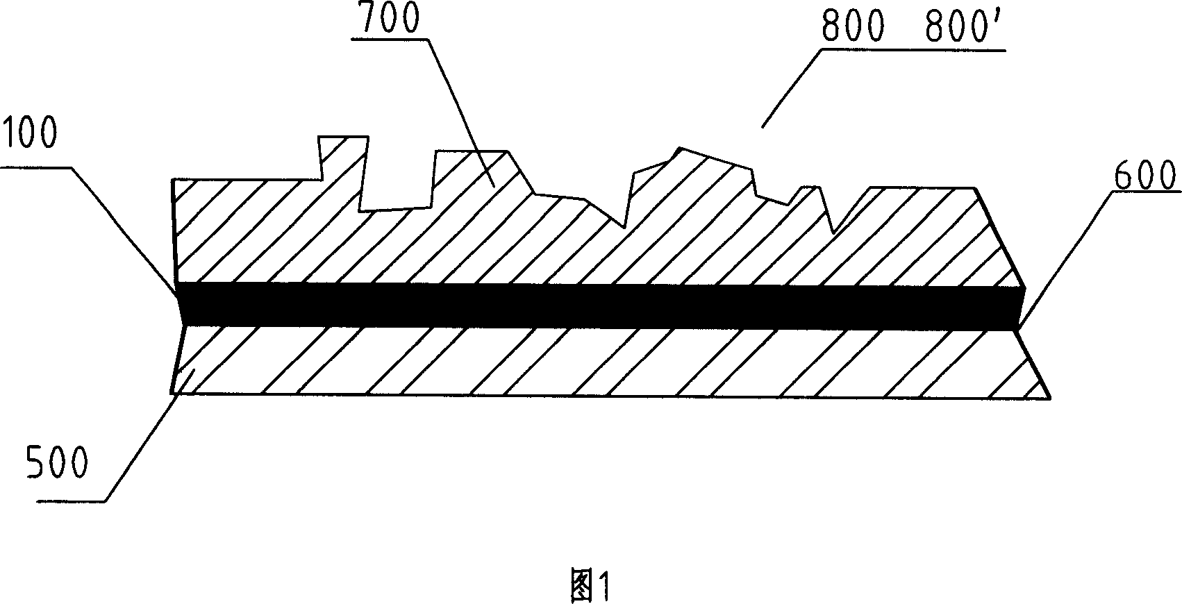 Sticky easily-shredded paper false-proof labeling and its making method