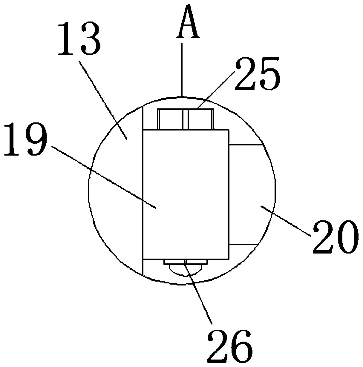 Fire-fighting water storage device for warehouse safe prevention