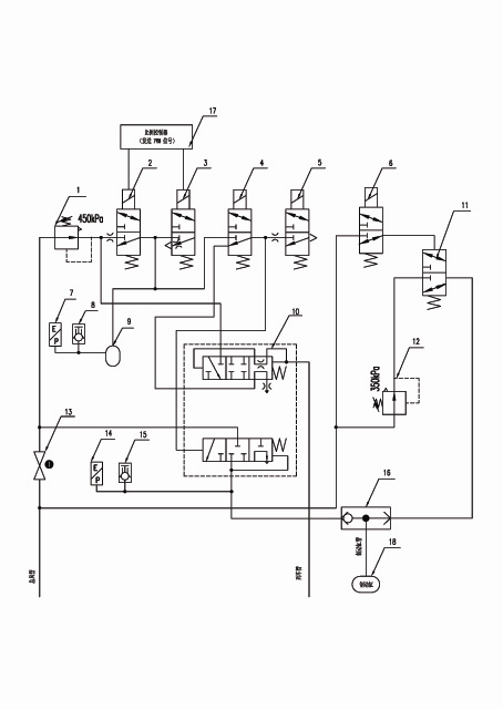 Control system and control method for controlling brake cylinder of large-size road maintenance machinery maintaining vehicle