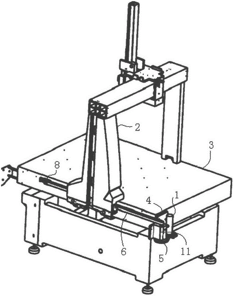 Driving mechanism for measuring machine supporting column